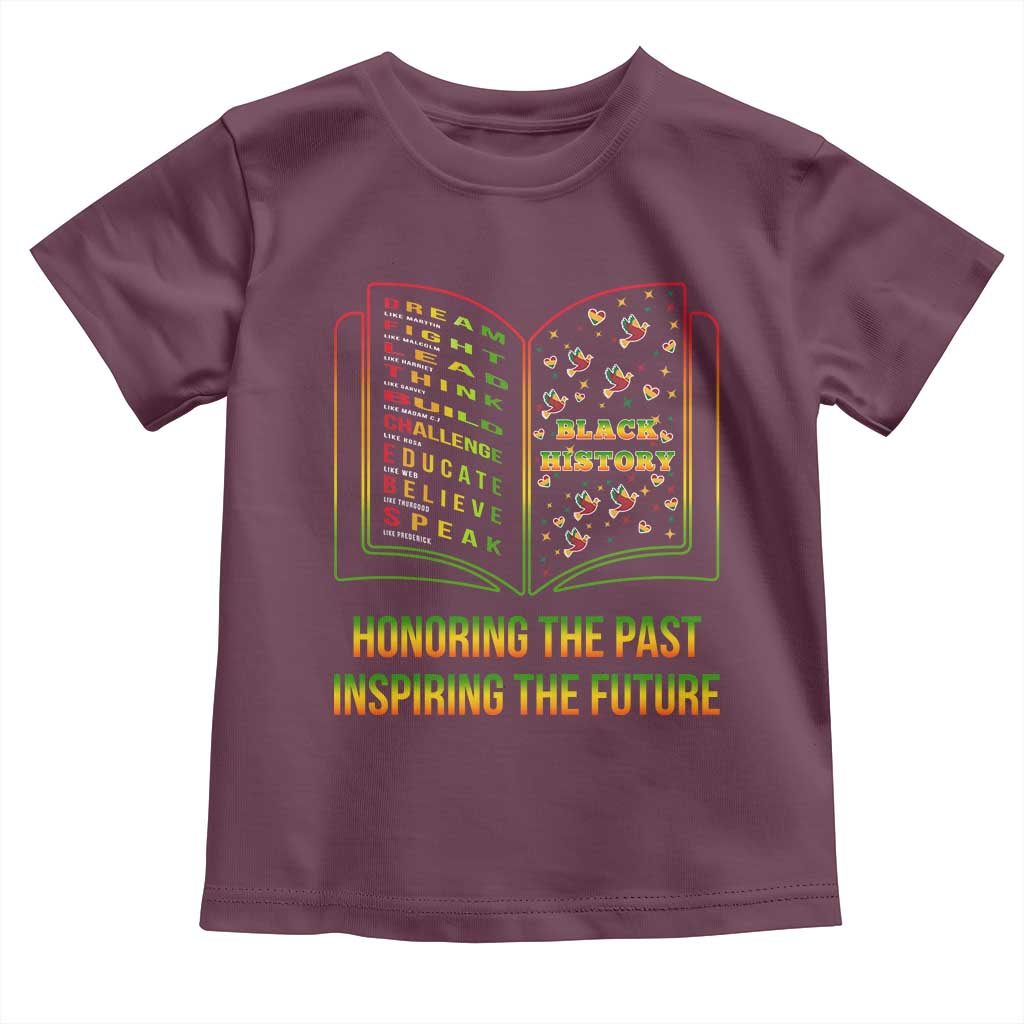 Black History Leaders Book Toddler T Shirt African American History For Teachers - Wonder Print Shop