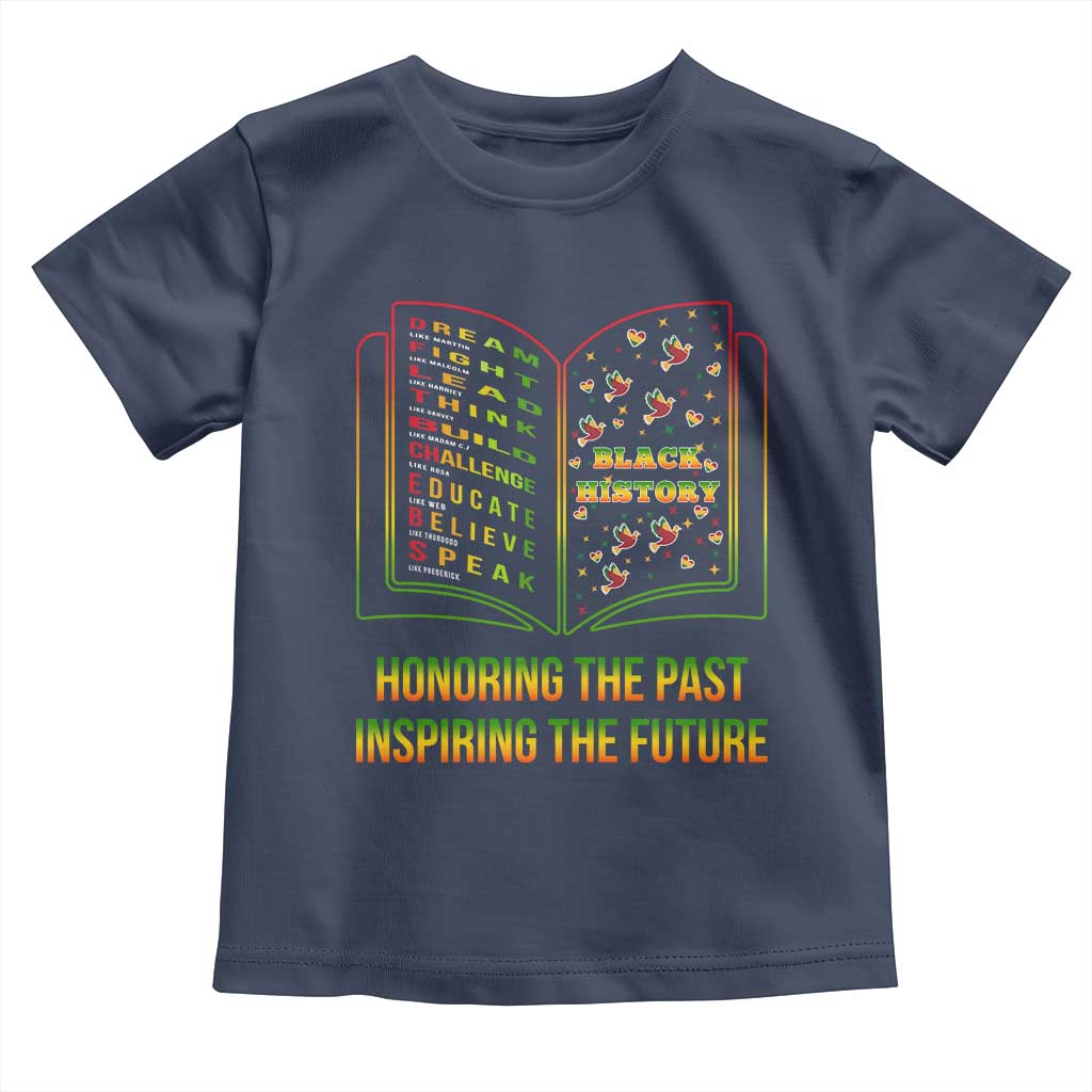 Black History Leaders Book Toddler T Shirt African American History For Teachers - Wonder Print Shop