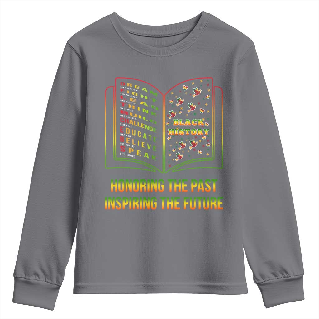 Black History Leaders Book Youth Sweatshirt African American History For Teachers - Wonder Print Shop