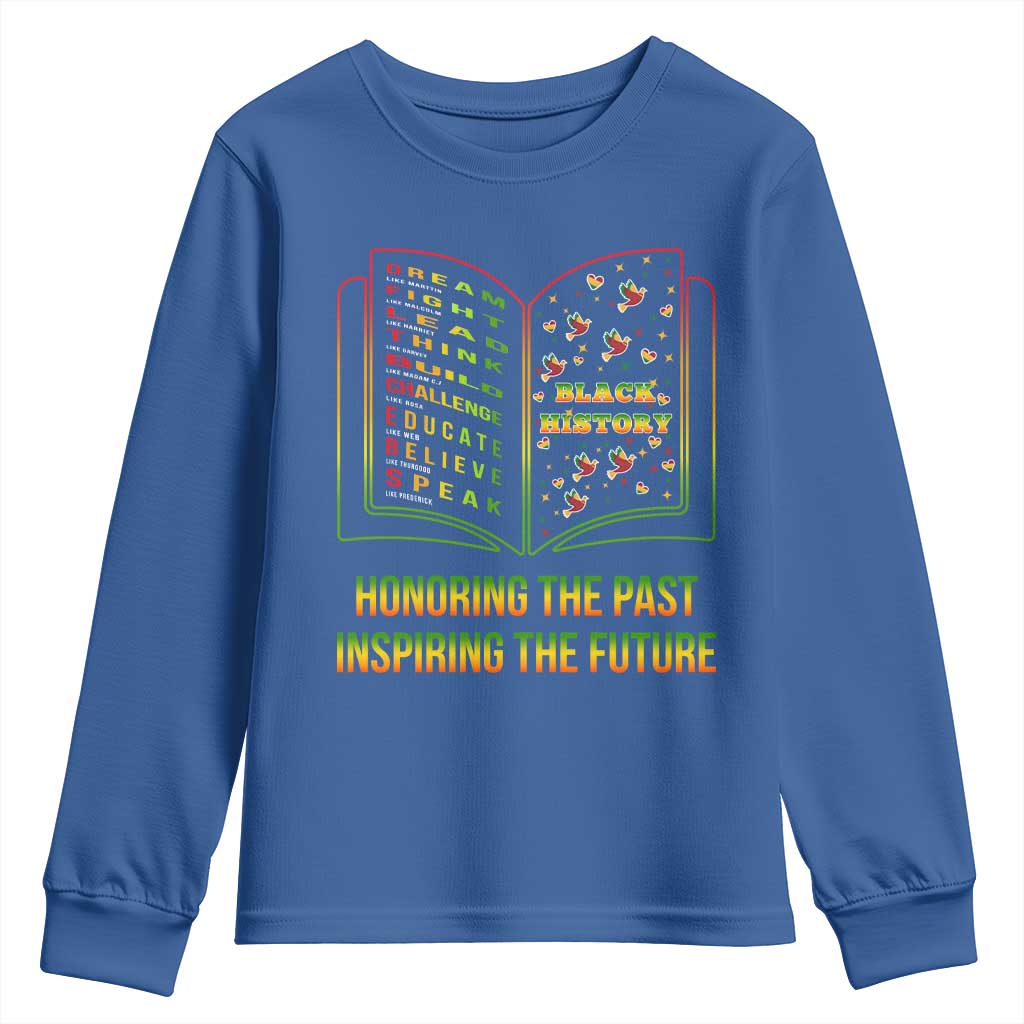 Black History Leaders Book Youth Sweatshirt African American History For Teachers - Wonder Print Shop