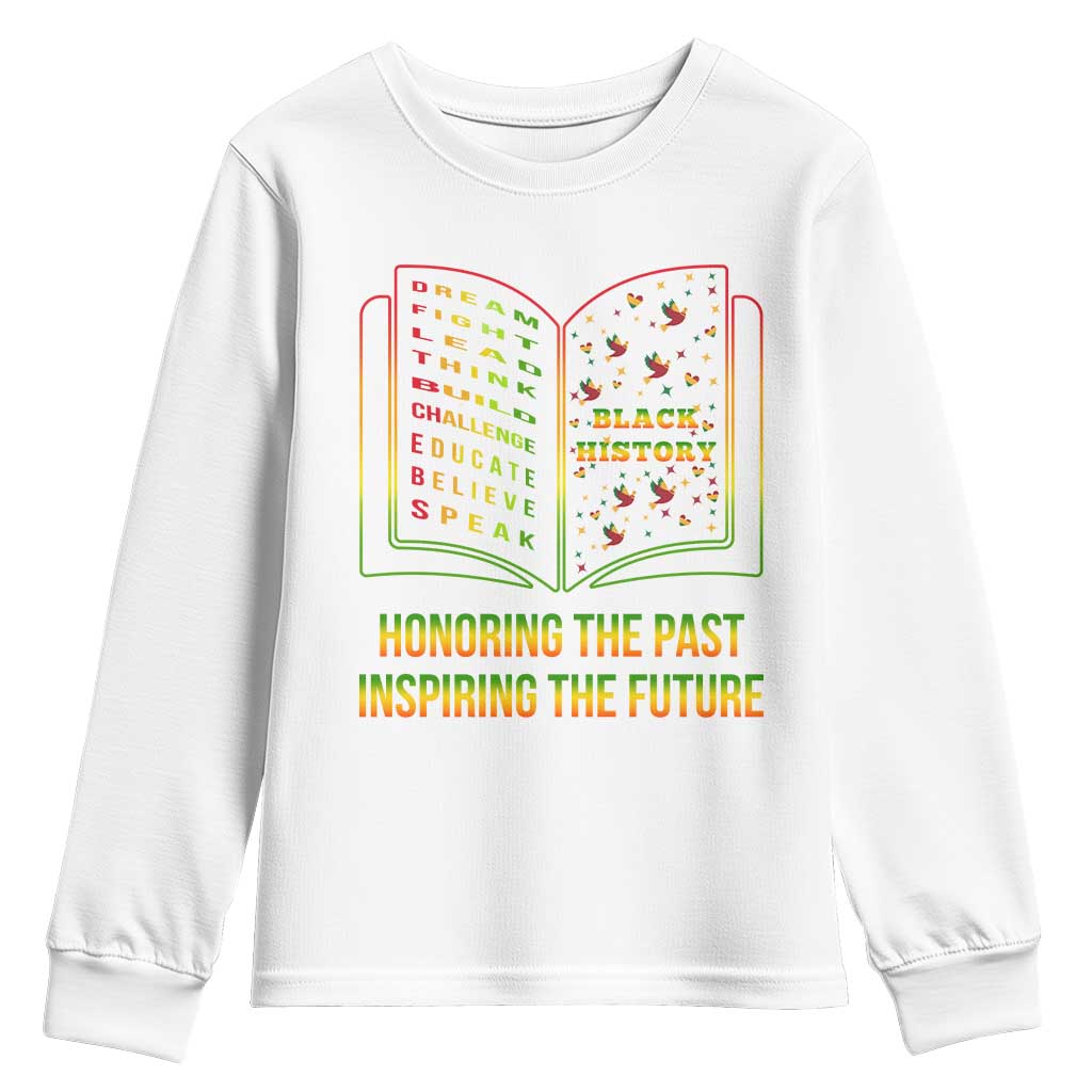 Black History Leaders Book Youth Sweatshirt African American History For Teachers - Wonder Print Shop