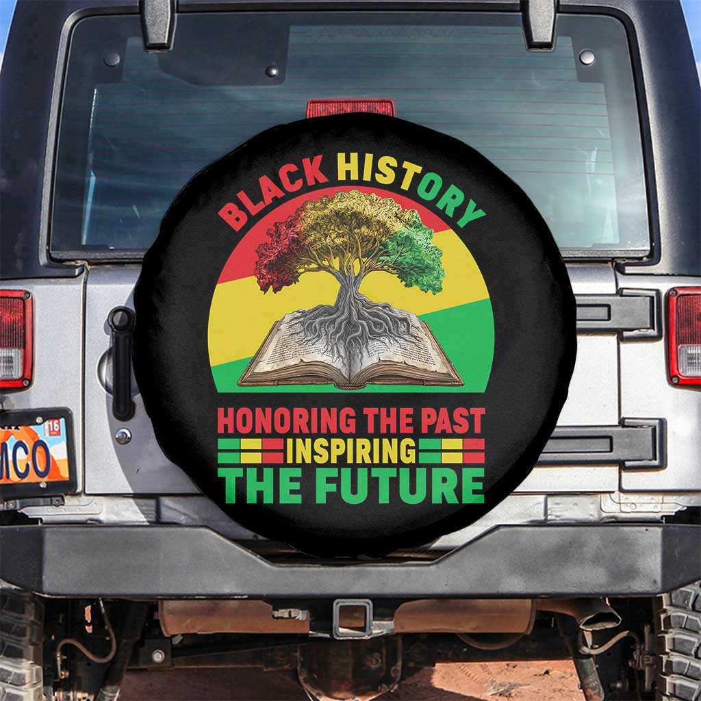Black History Honoring The Past Inspiring The Future Spare Tire Cover African American Pride - Wonder Print Shop