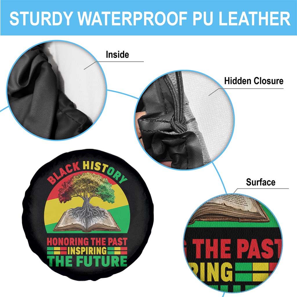 Black History Honoring The Past Inspiring The Future Spare Tire Cover African American Pride - Wonder Print Shop