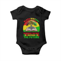 Black History Honoring The Past Inspiring The Future Baby Onesie African American Pride - Wonder Print Shop