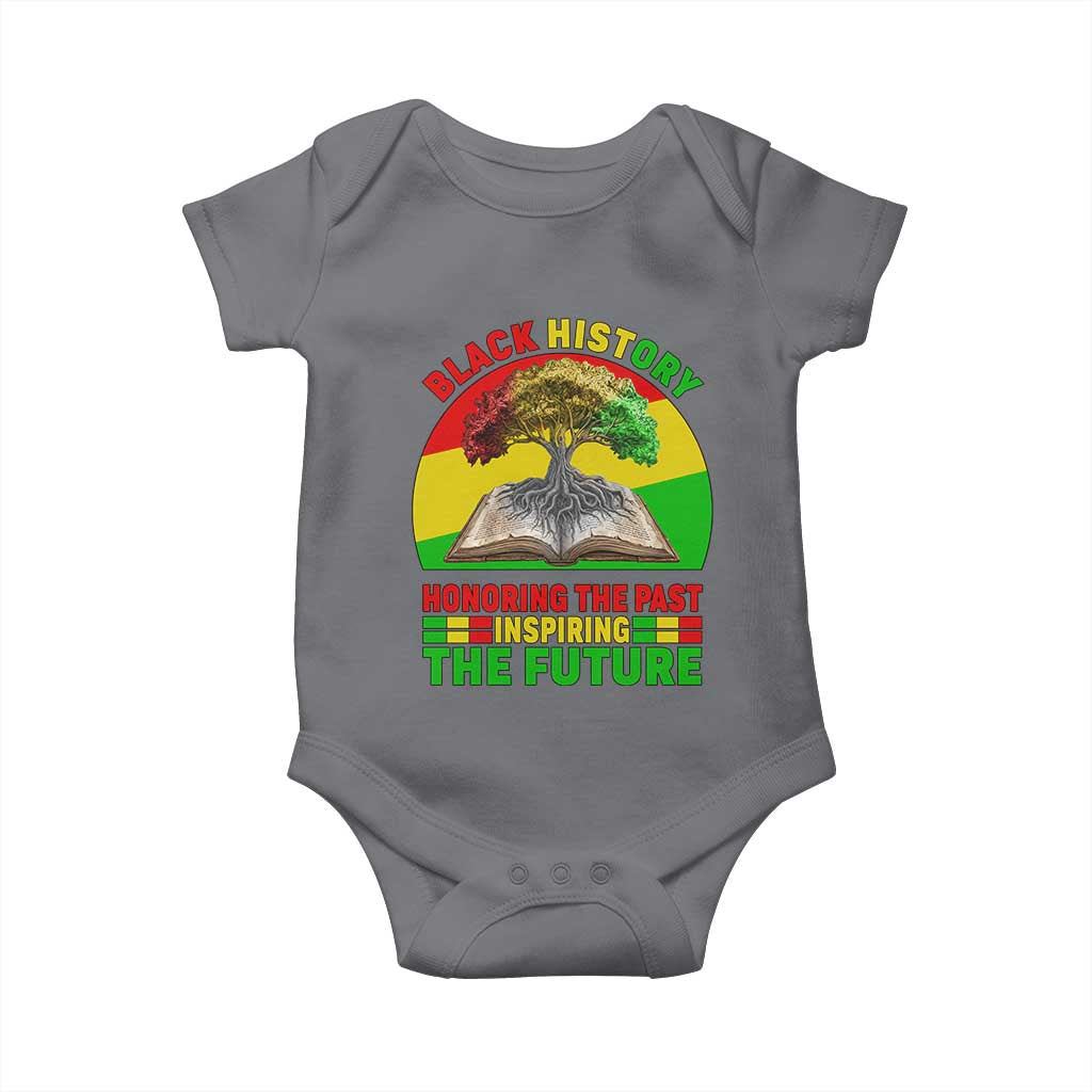 Black History Honoring The Past Inspiring The Future Baby Onesie African American Pride - Wonder Print Shop