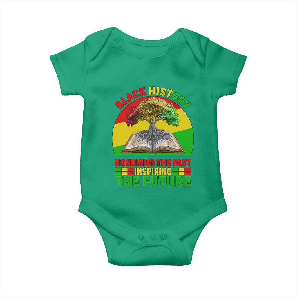 Black History Honoring The Past Inspiring The Future Baby Onesie African American Pride - Wonder Print Shop