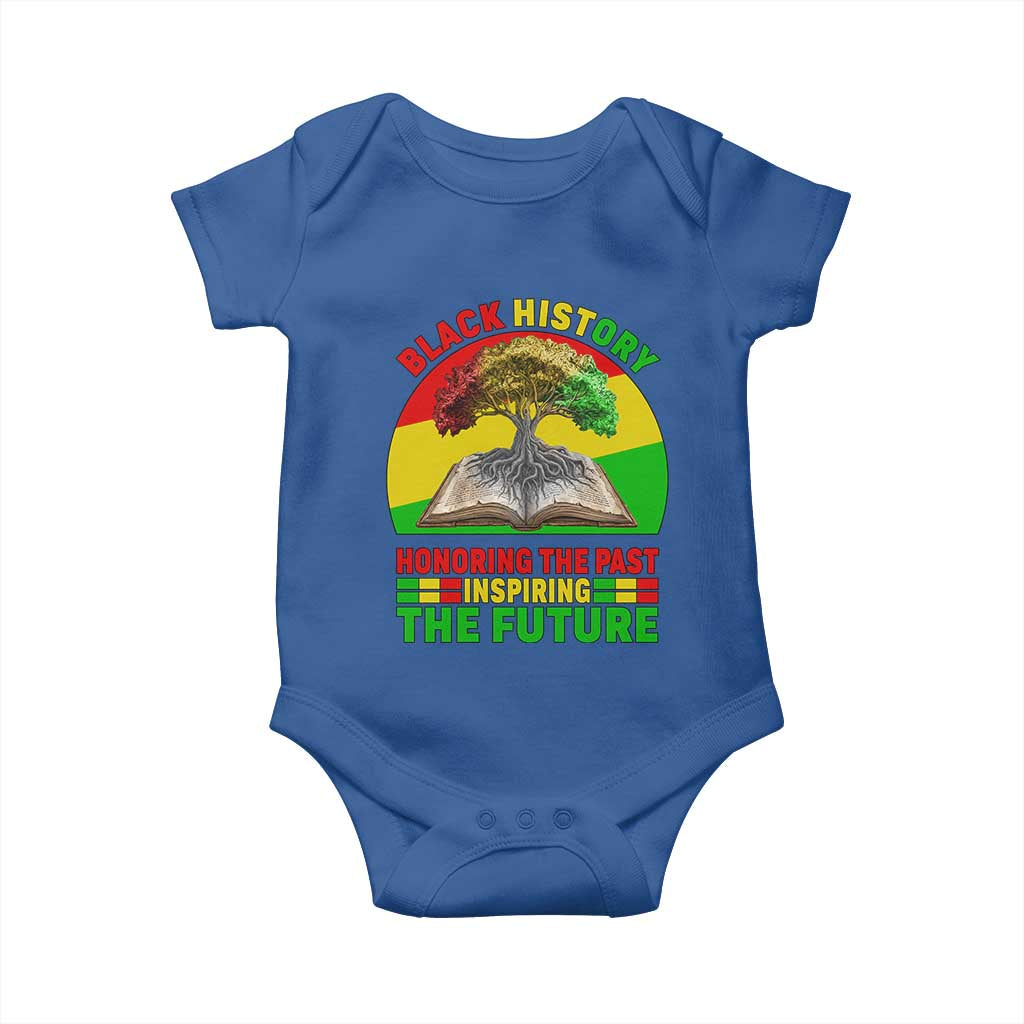Black History Honoring The Past Inspiring The Future Baby Onesie African American Pride - Wonder Print Shop
