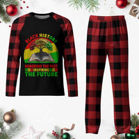 Black History Honoring The Past Inspiring The Future Plaid Pajama Set African American Pride - Wonder Print Shop