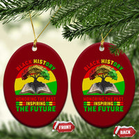 Black History Honoring The Past Inspiring The Future Ceramic Ornament African American Pride - Wonder Print Shop