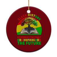 Black History Honoring The Past Inspiring The Future Ceramic Ornament African American Pride - Wonder Print Shop