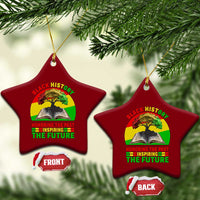 Black History Honoring The Past Inspiring The Future Ceramic Ornament African American Pride - Wonder Print Shop