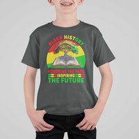 Black History Honoring The Past Inspiring The Future T Shirt For Kid African American Pride - Wonder Print Shop