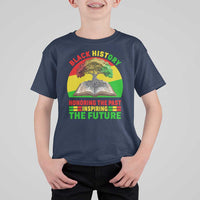 Black History Honoring The Past Inspiring The Future T Shirt For Kid African American Pride - Wonder Print Shop