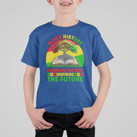 Black History Honoring The Past Inspiring The Future T Shirt For Kid African American Pride - Wonder Print Shop