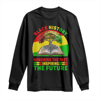 Black History Honoring The Past Inspiring The Future Long Sleeve Shirt African American Pride - Wonder Print Shop