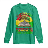 Black History Honoring The Past Inspiring The Future Long Sleeve Shirt African American Pride - Wonder Print Shop