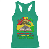Black History Honoring The Past Inspiring The Future Racerback Tank Top African American Pride - Wonder Print Shop