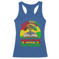 Black History Honoring The Past Inspiring The Future Racerback Tank Top African American Pride - Wonder Print Shop