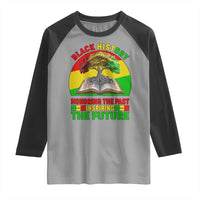 Black History Honoring The Past Inspiring The Future Raglan Shirt African American Pride - Wonder Print Shop