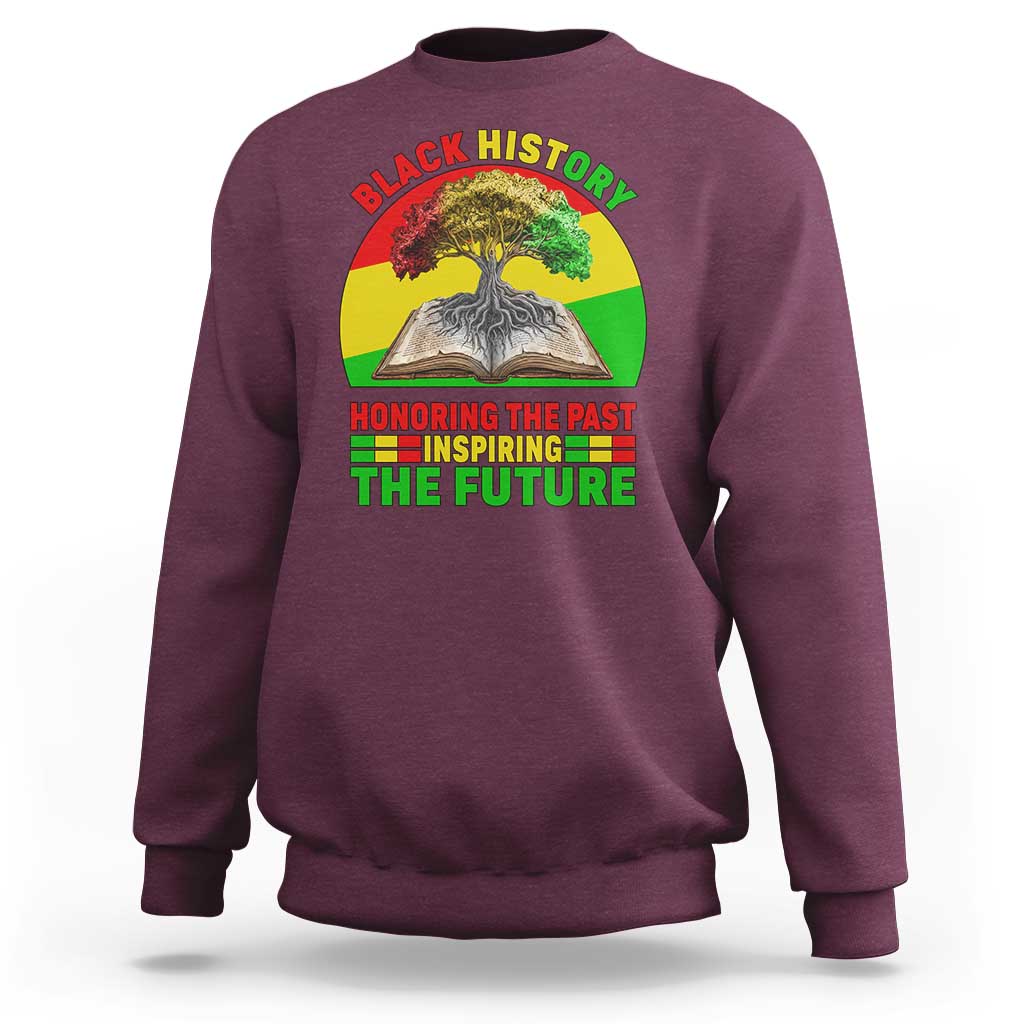 Black History Honoring The Past Inspiring The Future Sweatshirt African American Pride - Wonder Print Shop