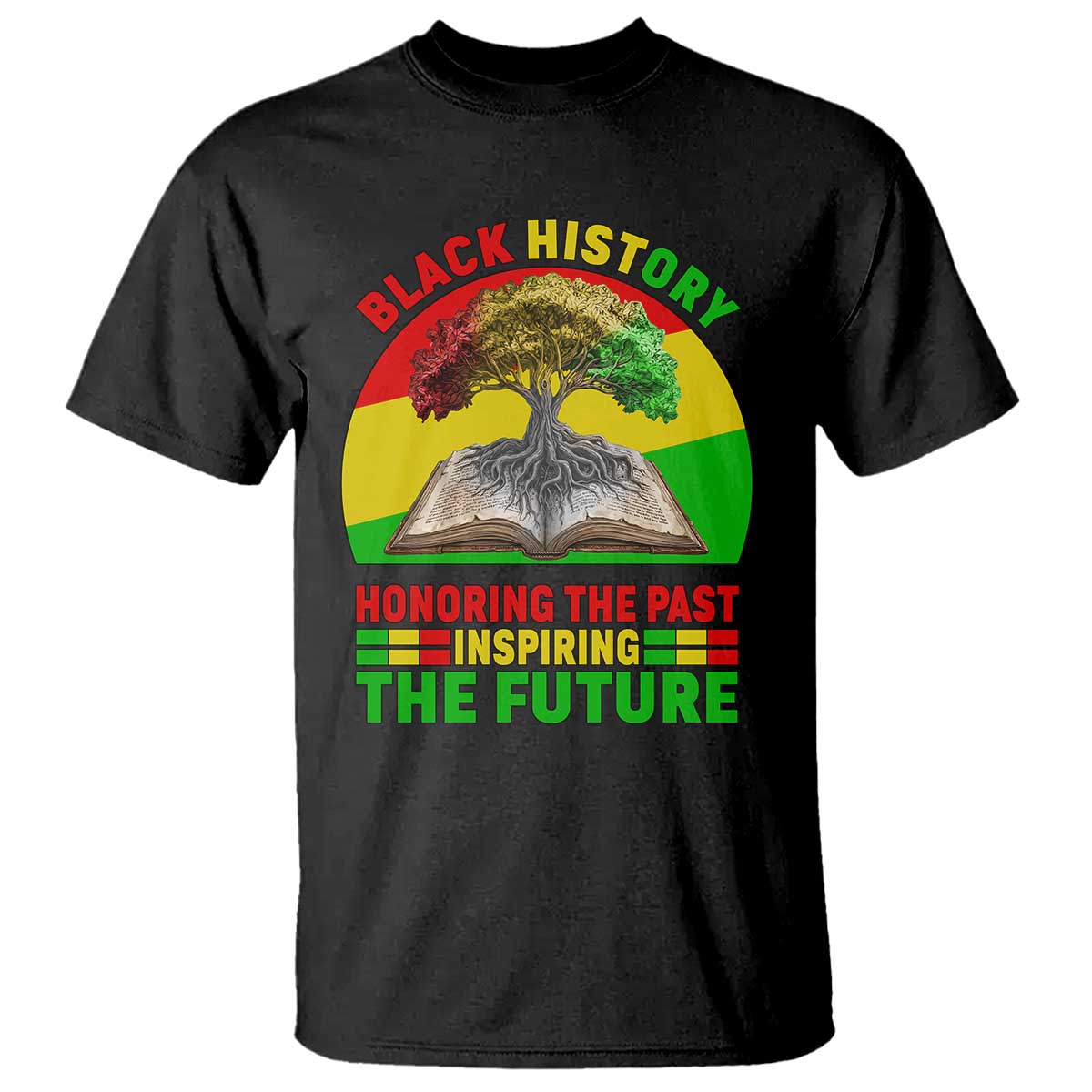 Black History Honoring The Past Inspiring The Future T Shirt African American Pride - Wonder Print Shop