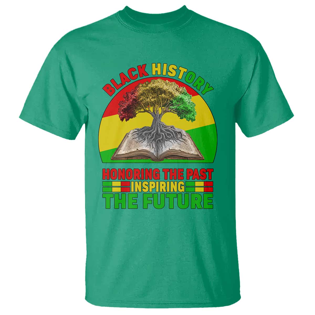 Black History Honoring The Past Inspiring The Future T Shirt African American Pride - Wonder Print Shop