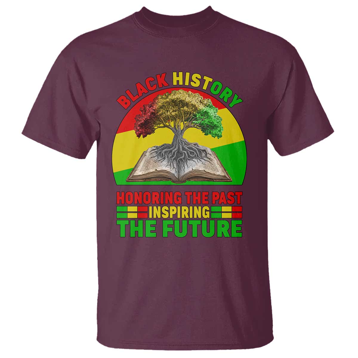 Black History Honoring The Past Inspiring The Future T Shirt African American Pride - Wonder Print Shop