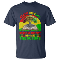 Black History Honoring The Past Inspiring The Future T Shirt African American Pride - Wonder Print Shop