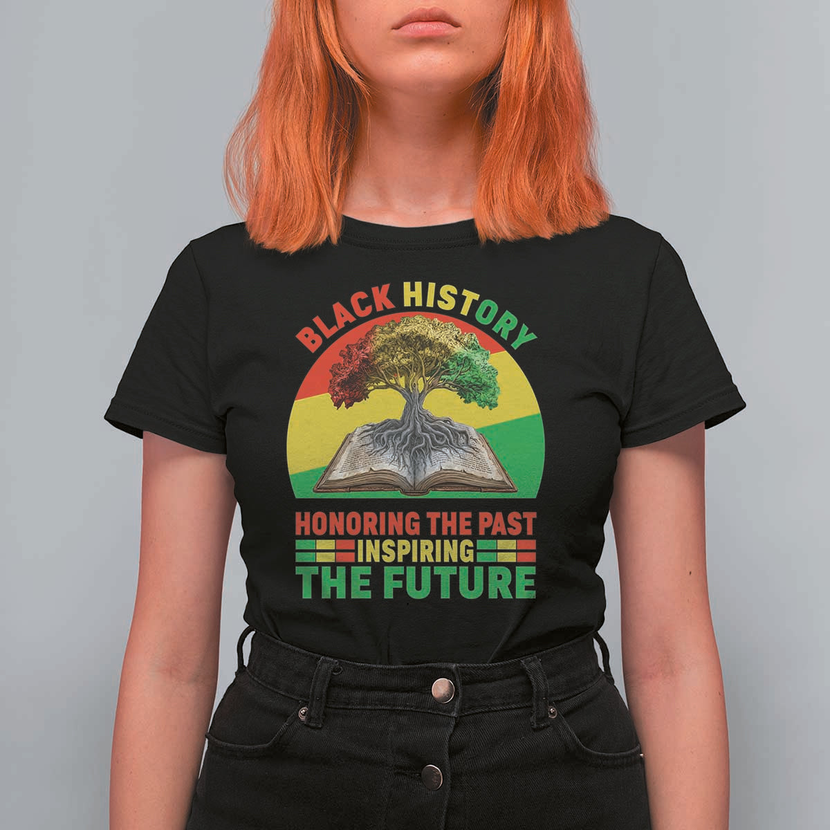 Black History Honoring The Past Inspiring The Future T Shirt For Women African American Pride - Wonder Print Shop