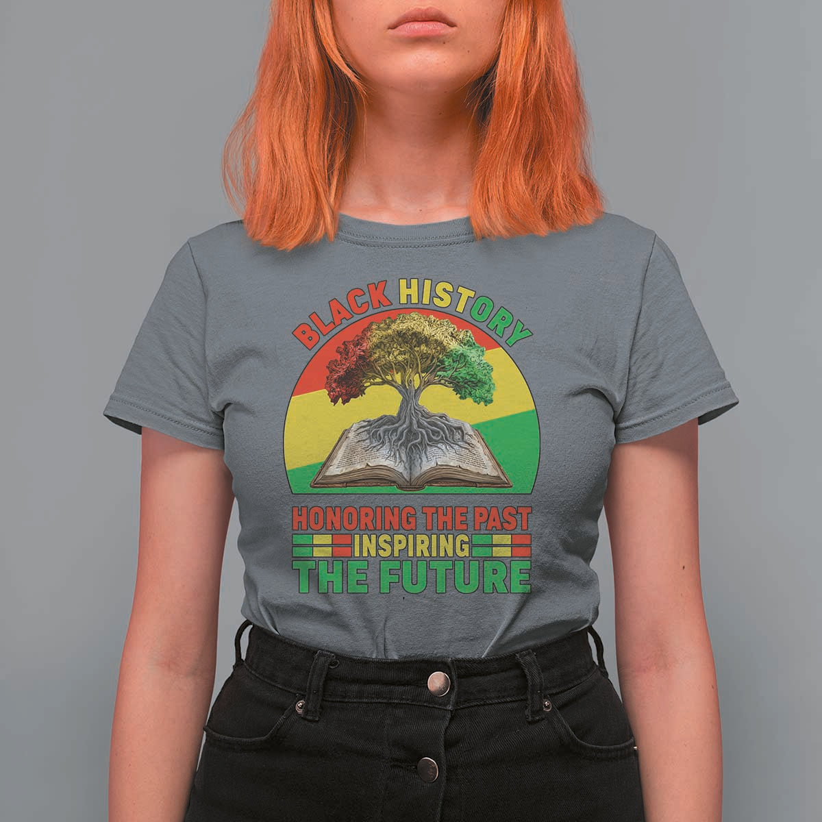 Black History Honoring The Past Inspiring The Future T Shirt For Women African American Pride - Wonder Print Shop