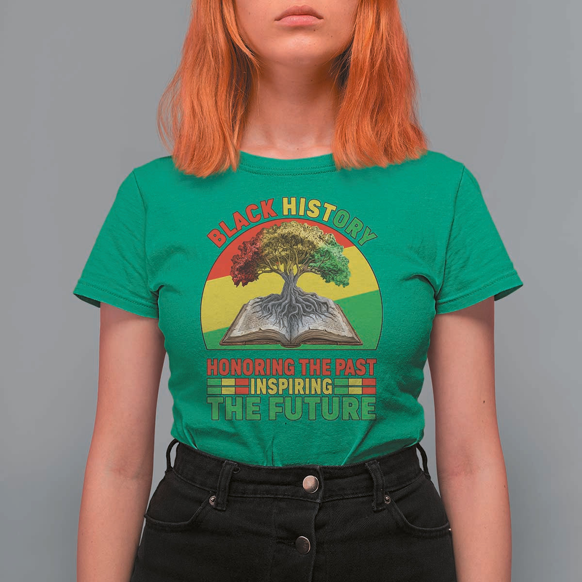 Black History Honoring The Past Inspiring The Future T Shirt For Women African American Pride - Wonder Print Shop