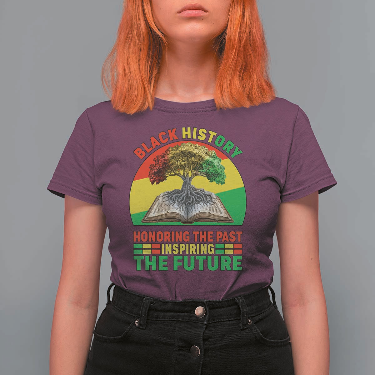 Black History Honoring The Past Inspiring The Future T Shirt For Women African American Pride - Wonder Print Shop