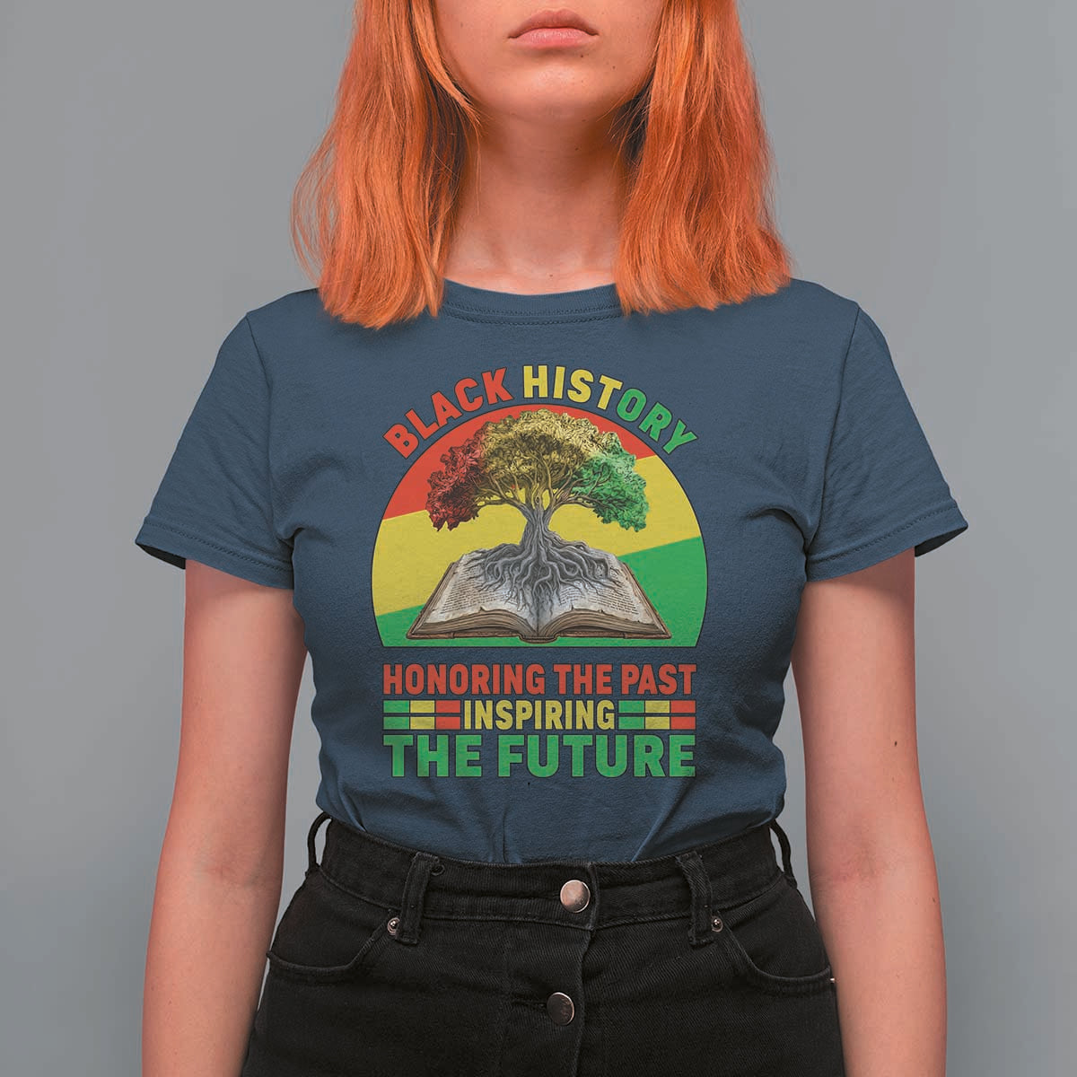 Black History Honoring The Past Inspiring The Future T Shirt For Women African American Pride - Wonder Print Shop