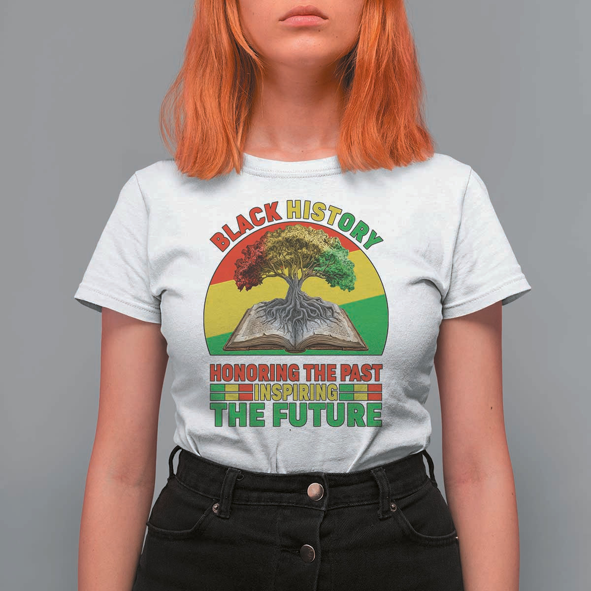 Black History Honoring The Past Inspiring The Future T Shirt For Women African American Pride - Wonder Print Shop