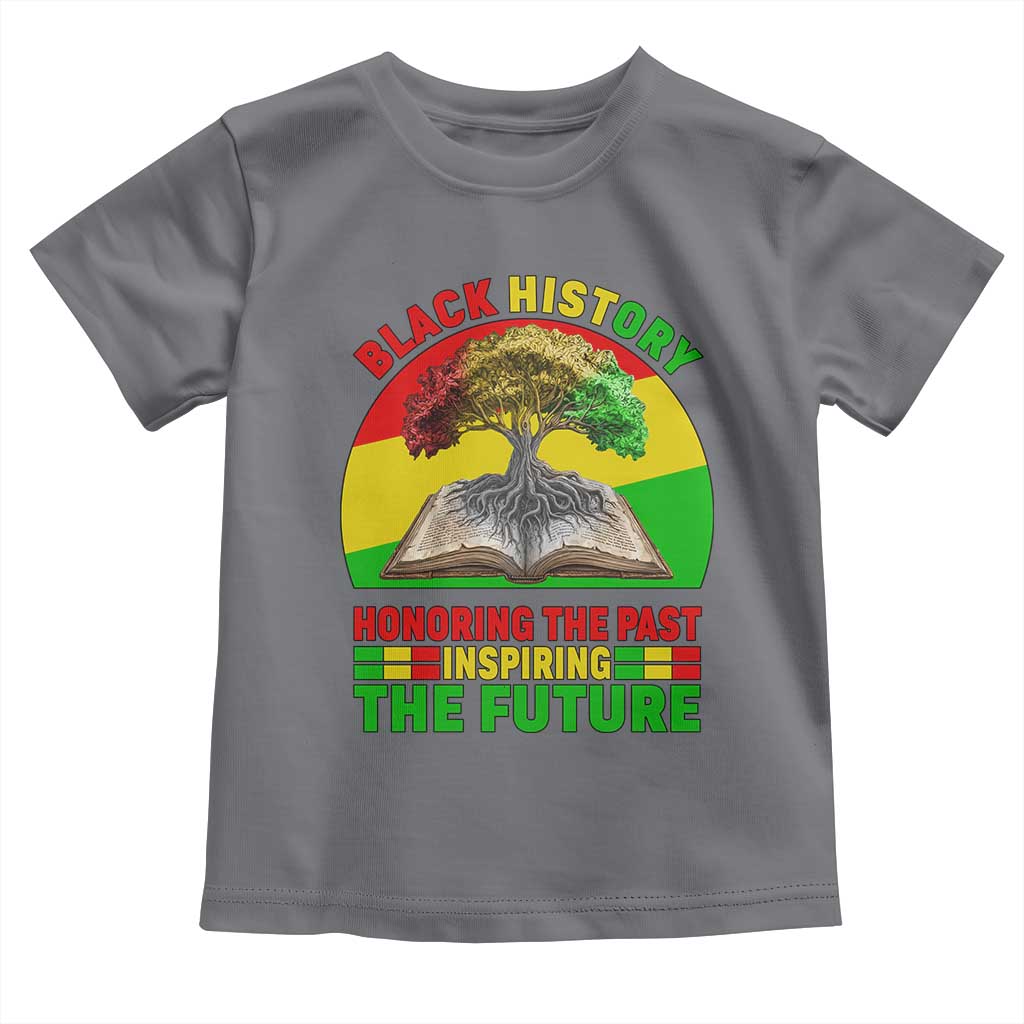 Black History Honoring The Past Inspiring The Future Toddler T Shirt African American Pride - Wonder Print Shop