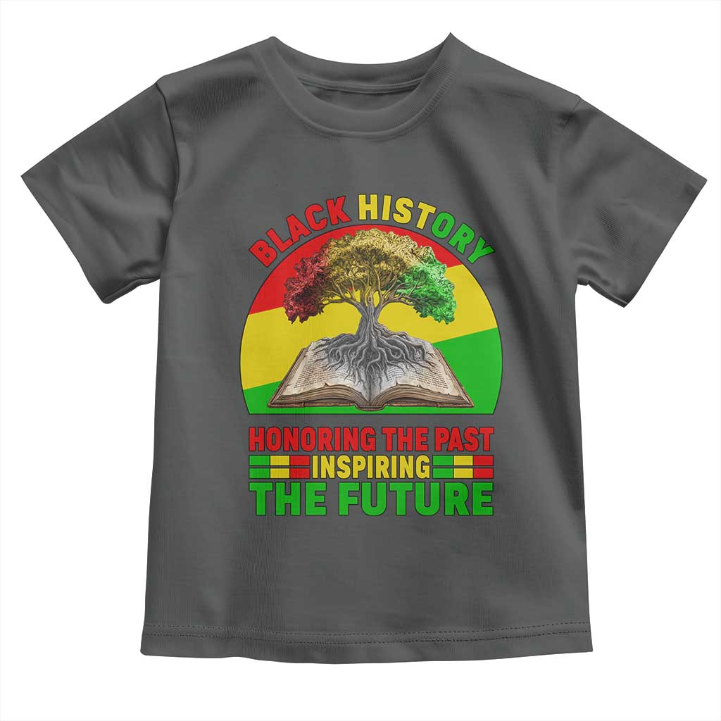 Black History Honoring The Past Inspiring The Future Toddler T Shirt African American Pride - Wonder Print Shop