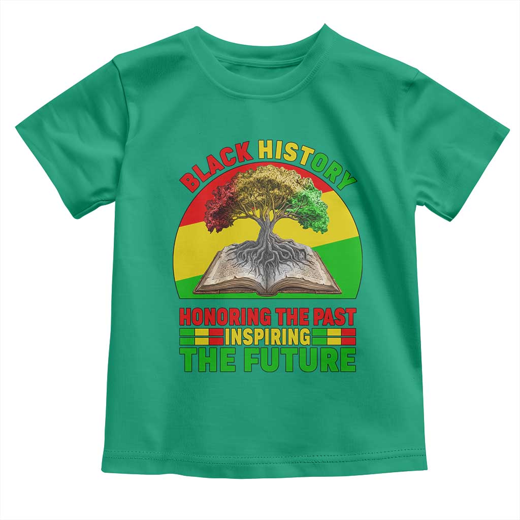 Black History Honoring The Past Inspiring The Future Toddler T Shirt African American Pride - Wonder Print Shop