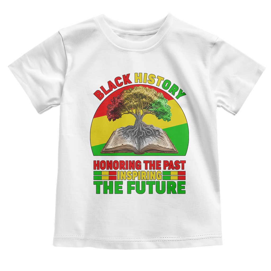 Black History Honoring The Past Inspiring The Future Toddler T Shirt African American Pride - Wonder Print Shop