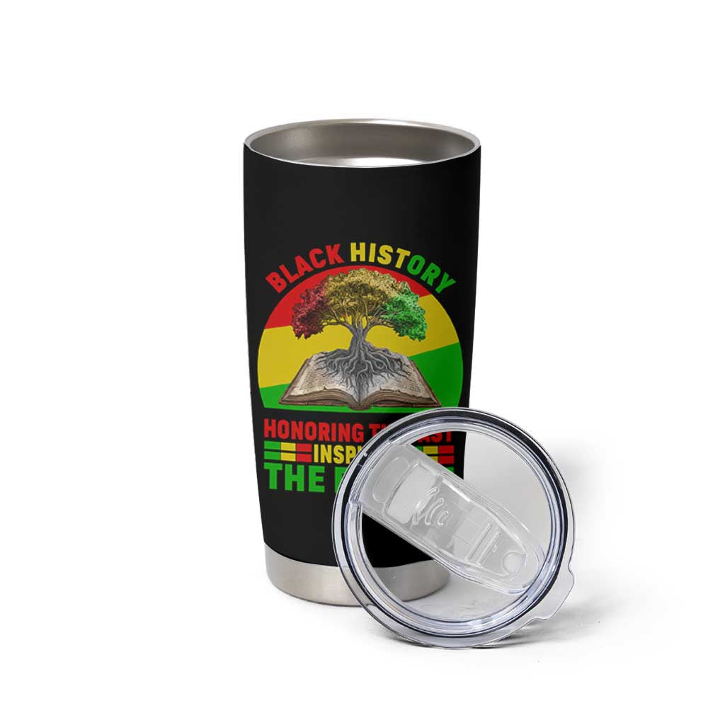 Black History Honoring The Past Inspiring The Future Tumbler Cup African American Pride - Wonder Print Shop