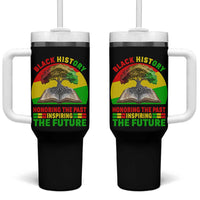 Black History Honoring The Past Inspiring The Future Tumbler With Handle African American Pride - Wonder Print Shop