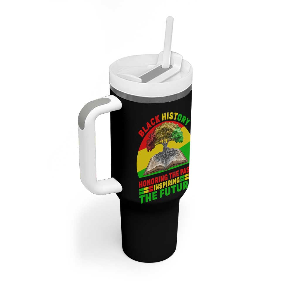 Black History Honoring The Past Inspiring The Future Tumbler With Handle African American Pride - Wonder Print Shop