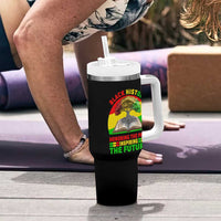 Black History Honoring The Past Inspiring The Future Tumbler With Handle African American Pride - Wonder Print Shop