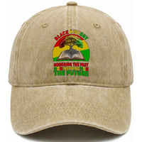 Black History Honoring The Past Inspiring The Future Washed Cotton Baseball Cap African American Pride