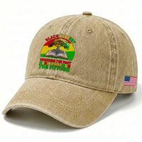 Black History Honoring The Past Inspiring The Future Washed Cotton Baseball Cap African American Pride