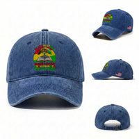 Black History Honoring The Past Inspiring The Future Washed Cotton Baseball Cap African American Pride