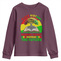 Black History Honoring The Past Inspiring The Future Youth Sweatshirt African American Pride - Wonder Print Shop