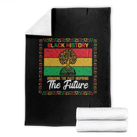 Black History Month Throw Blanket Honoring The Past Inspiring The Future - Wonder Print Shop