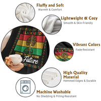 Black History Month Throw Blanket Honoring The Past Inspiring The Future - Wonder Print Shop