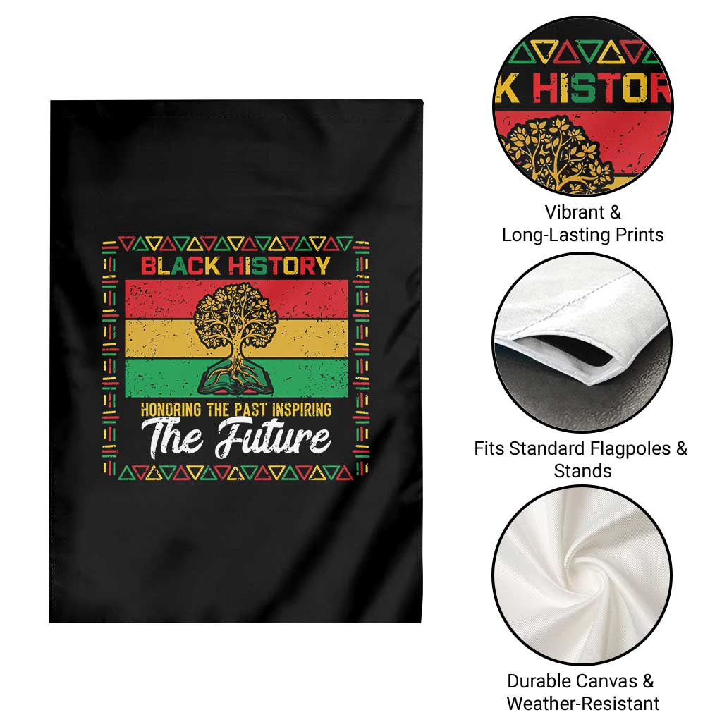 Black History Month Garden Flag Honoring The Past Inspiring The Future - Wonder Print Shop
