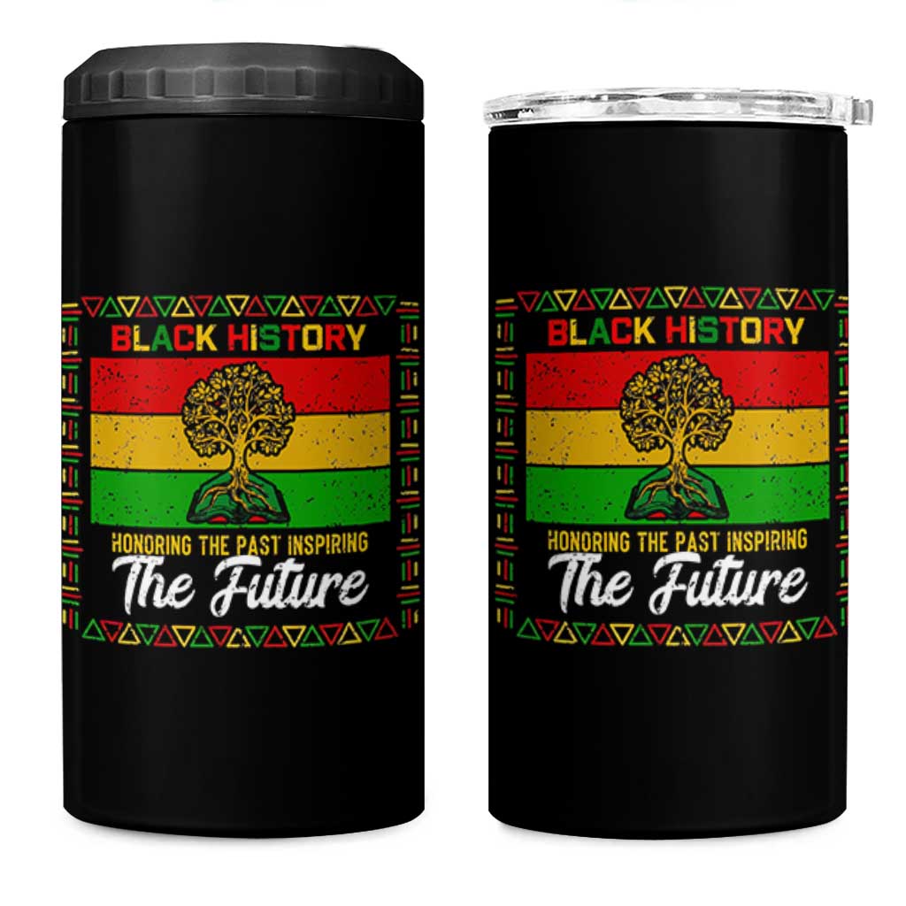 Black History Month 4 in 1 Can Cooler Tumbler Honoring The Past Inspiring The Future - Wonder Print Shop